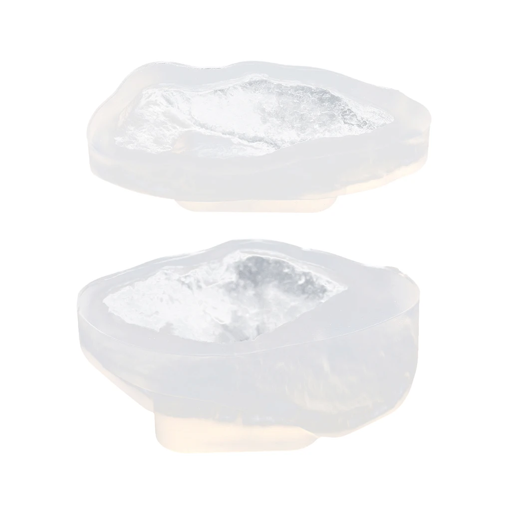 2 Piece Stone Shaped Silicone Mould Mold Tool for DIY Pendants Charms Jewelry Making Resin Casting Crystal Ornament