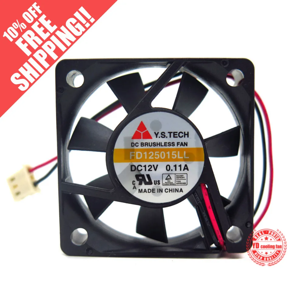 

Новый вентилятор охлаждения Y.S.TECH 5015 silent FD125015LL 12V 0.11A 5 см
