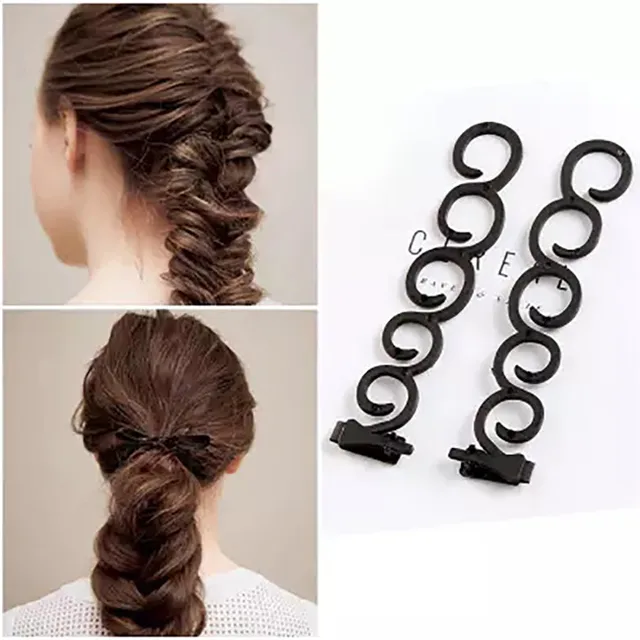 2 Pcs French Magic Braiding Tool Hair Styling Magic Twist Bun