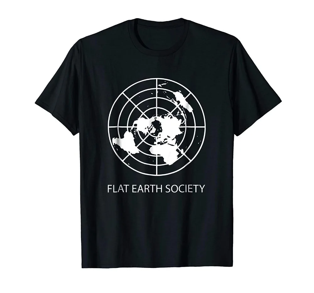 Summer Style New T Shirt Men Flat Earth Society Funny Casual tee shirts tops |