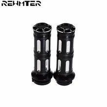 Motorcycle Parts Handle Bar Hand Grips 1"25mm Black Aluminum For Harley Sportster Touring For Dyna Softail Custom