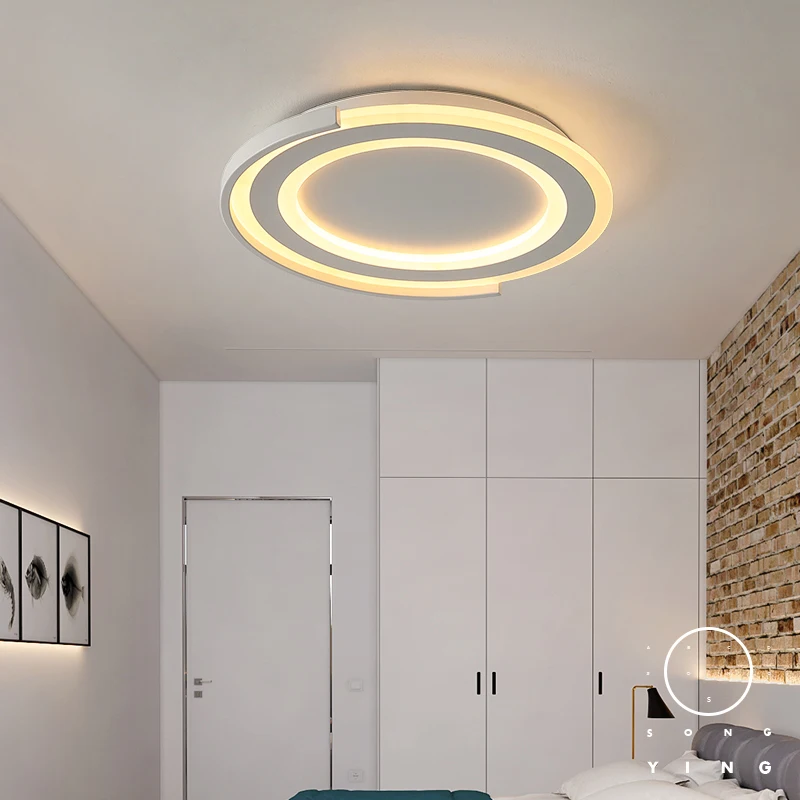 Simple luces de techo LED lámpara de Iluminación para cocina salón dormitorio plafonnier led moderne lámpara de techo