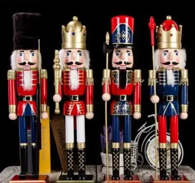 SCY+Creative Nutcracker 60CM large Nutcracker puppet soldier King musicians lucky talisman ornaments soldiers living