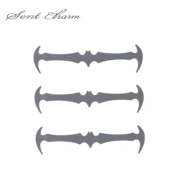 

SENTCHARM Gray No Tie Bat Shoelaces Elastic Shoe Lazy Laces Slip On Tieless Shoeslace Sneakers Laces For Party LT057