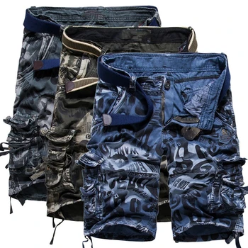 

Ruoru US Size 2018 New Camouflage Loose Cargo Shorts Men Cool Summer Military Camo Short Pants Homme Cargo Shorts Cotton