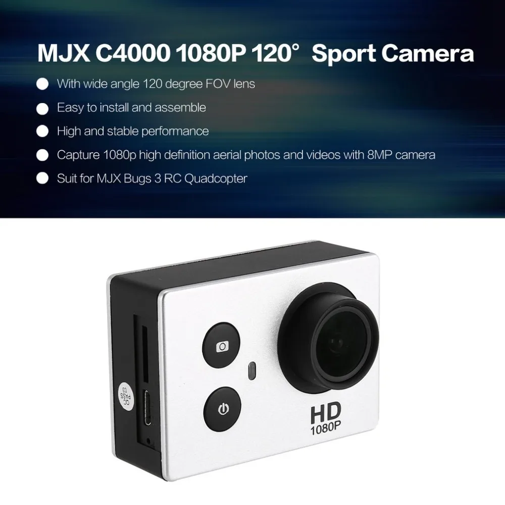 

Original MJX C4000 1080P 8MP 120'Lens Aerial Sport Camera Cam with 8GB SD Card for MJX Bugs 3 B3 RC Quadcopter Drone UAV hz