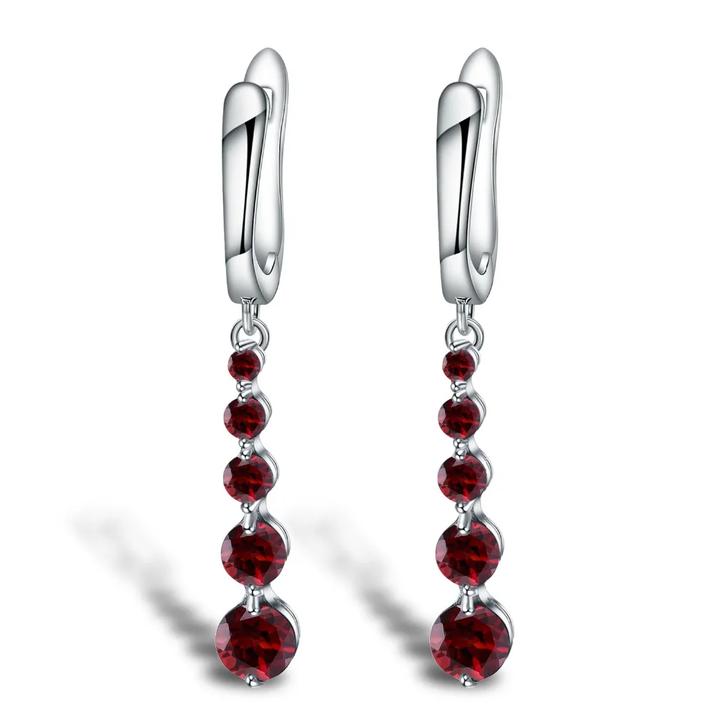 gezagvoerder Giet Andere plaatsen GEM'S BALLET 2.67Ct Natural Red Garnet Gemstone Drop Earrings Genuine Pure  925 Sterling Silver Earrings Fine Jewelry For Women|Drop Earrings| -  AliExpress