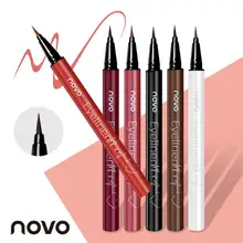 NOVO 5 цветов Подводка для глаз карандаш высокого качества водонепроницаемая долговечная жидкость подводка для глаз черный коричневый Гладкий макияж Инструменты Косметика