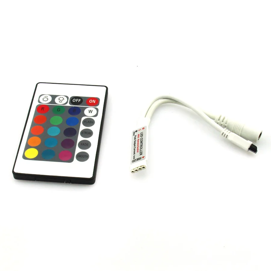 24 Keys Mini RGB Remote Controller DC12V For SMD3528 5050 3014 LED RGB Strip Lights Mini