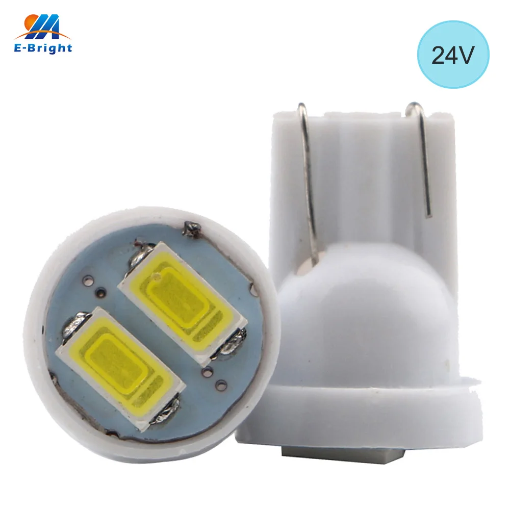 

YM E-Bright 10X T10 5630 2 SMD 24V 194 168 W5W LED Light Bulb Clearance Light Indicator Reading Lamps LED Width Lights White