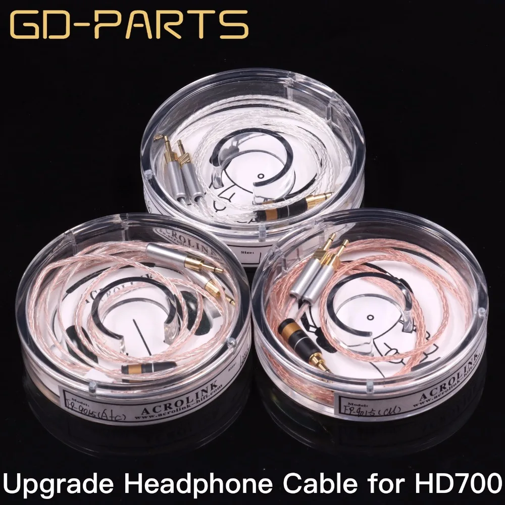 GD PARTS 1 2m Headphone Upgrade Cable PTFE Silver OCC Headset Wire 5N Earphone Cable For Hifi HD700 8 Cores 7 Strandsx0 1mm