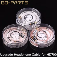 GD PARTS 1 2m Headphone Upgrade Cable PTFE Silver OCC Headset Wire 5N Earphone Cable For Hifi HD700 8 Cores 7 Strandsx0 1mm