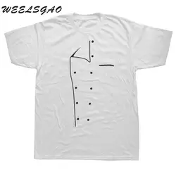 WEELSGAO крутой дизайн шеф-повар одежда футболки для мужчин Летний стиль с коротким рукавом Хлопок Шеф-повар футболка топы мужская одежда