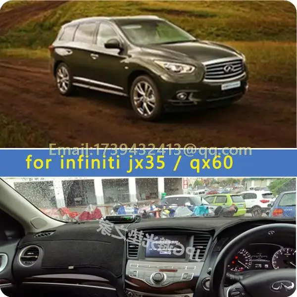 Приборной панели автомобиля охватывает аксессуары стикер dashmat для INFINITI QX60 JX35 2013 RHD