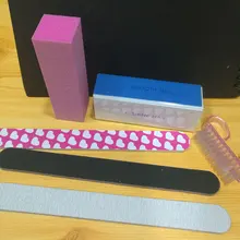 Модные женские 6 комплектов четырехсторонний Полирующий гвоздь набор маникюрных инструментов Прямая поставка