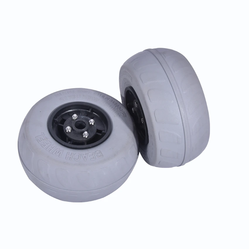 2pc 9"Inch Pneumatic Tire PVC Ballon Kayak Trolley/Trolley Wheels Beach For The Beach Trolley Y05012 PVC Inflatable Wheel