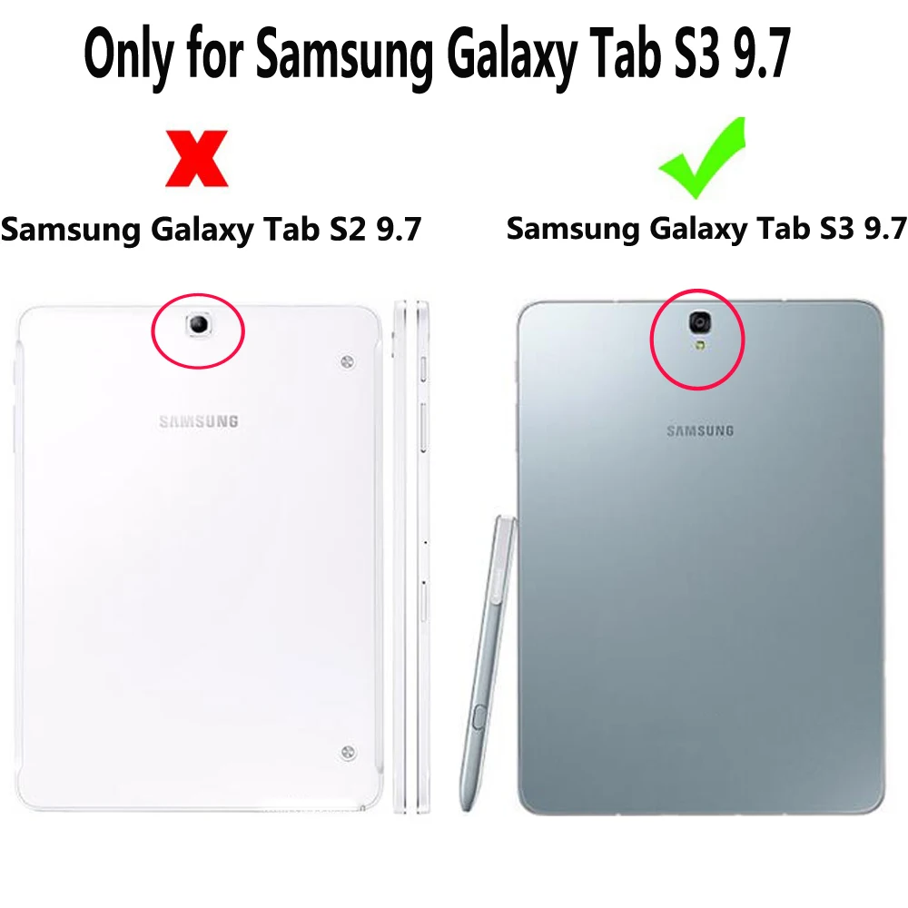 Стороны провести Премиум кожаный чехол для samsung Galaxy Tab S3 9 7 T820 T825 SM подставка Smart Case