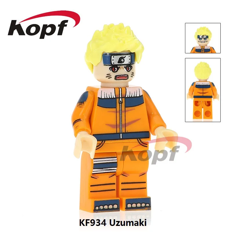 

Single Sale Naruto Movie Jiraiya Uzumaki Kushina Namikaze Minato Firestorm Building Blocks Super Heroes Toys for Children KF934