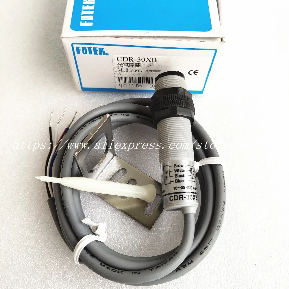 Cdr 30xb Fotek M18 Nc Photoelectric Switch Sensors 100 New Original Reflex Type Photo Sensor Photoelectric Switch Sensor Switch Sensorphotoelectric Switch Aliexpress