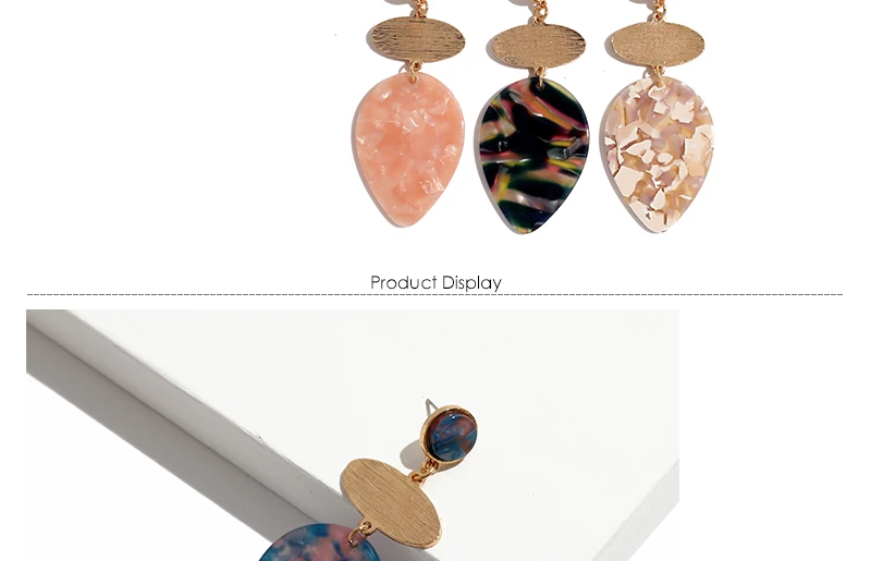 AYAYOO Drop Earrings For Women Fashion Jewelry 2018 Za Long Earrings Crystal Colorful Wedding Big Boho Statement Earring  (3)