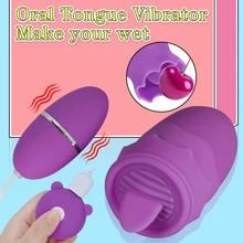 Clítoris Oral lengua vibrador juguetes de adultos para parejas pezón ventosa Control remoto vibrador juguete sexual para mujeres estimulador de clítoris