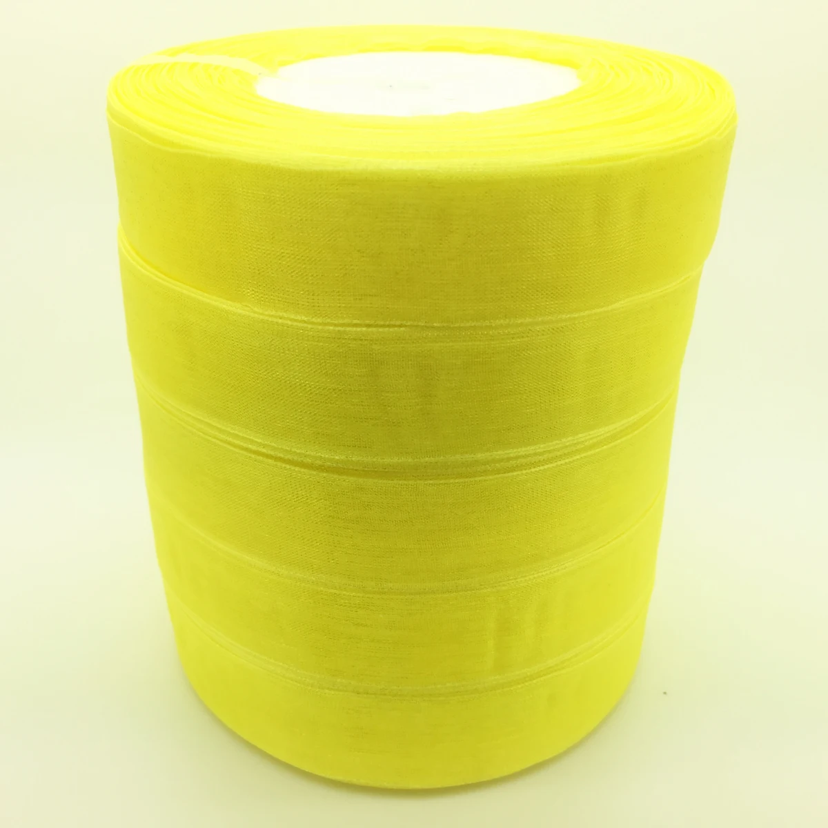50 ярдов 3/" 20 мм лента из органзы бант для свадебного украшения, кружевных ремесел палочки - Цвет: Yellow