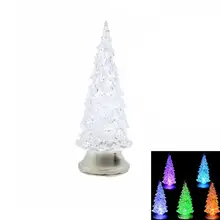 18,5 см красочные рождественские лампы в виде деревьев Рождественская елка светящиеся украшения для Рождественского украшения
