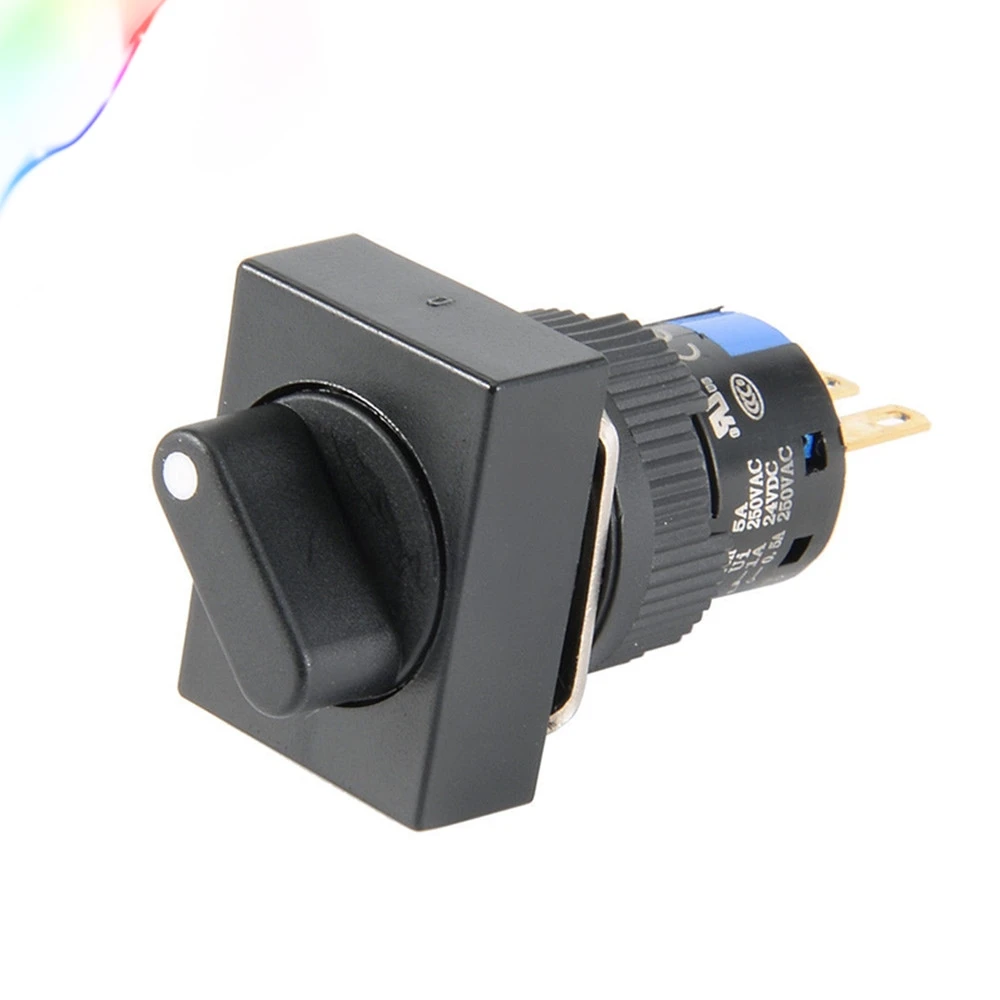 AC-250V-0-5A-SPDT-NO-NC-On-Off-2-Position-Rotary-Selector-Switch-Square ...
