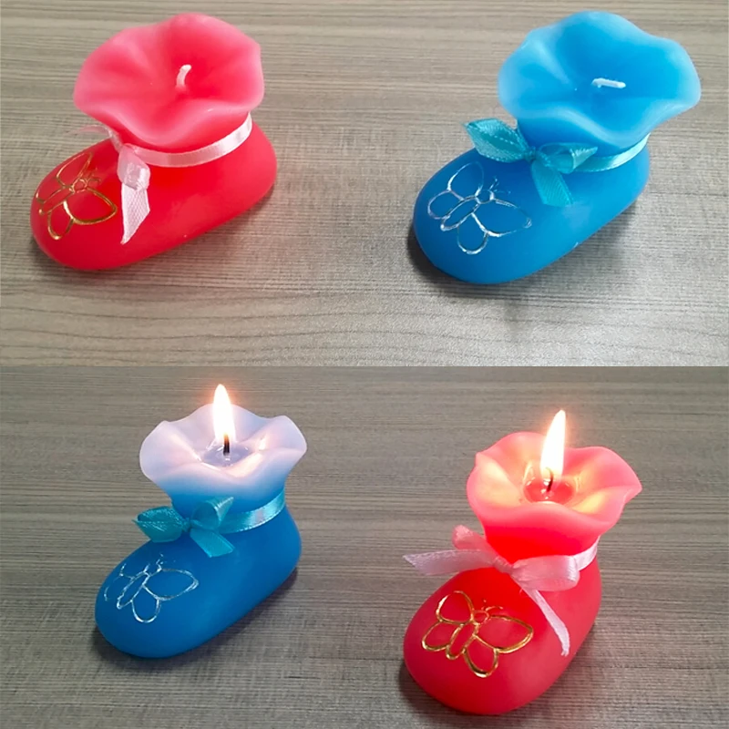 scented candles Free shipping new style cute shoes candles birthday
