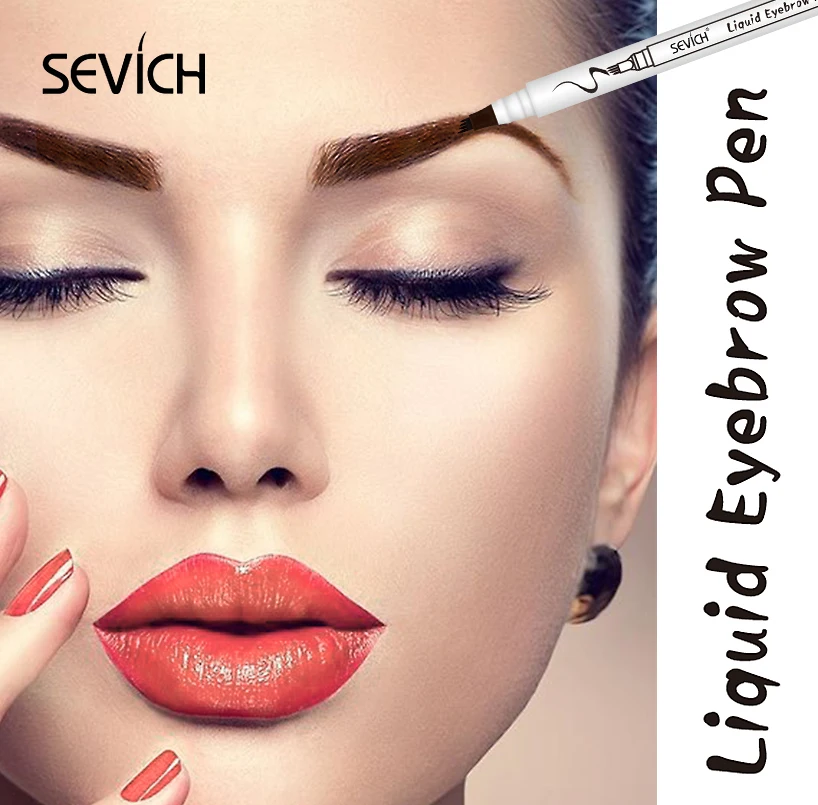 

4 Colors Microblading Eyebrow Tattoo Pen Fine Sketch Liquid Eyebrow Pen Waterproof Tattoo Durable Eye Brow Pencil Smudge-proof