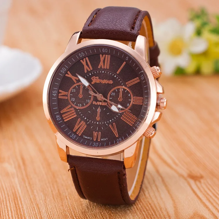 Luxury Brand Leather Quartz Watch Women Ladies Men Fashion Bracelet Wrist Watch Wristwatches Clock relogio feminino masculino