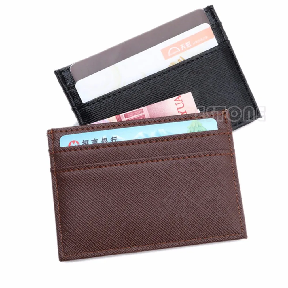 

Ultrathin Mini PU Leather Id Credit Card Wallet Holder Mini Slim Thin Pocket Case