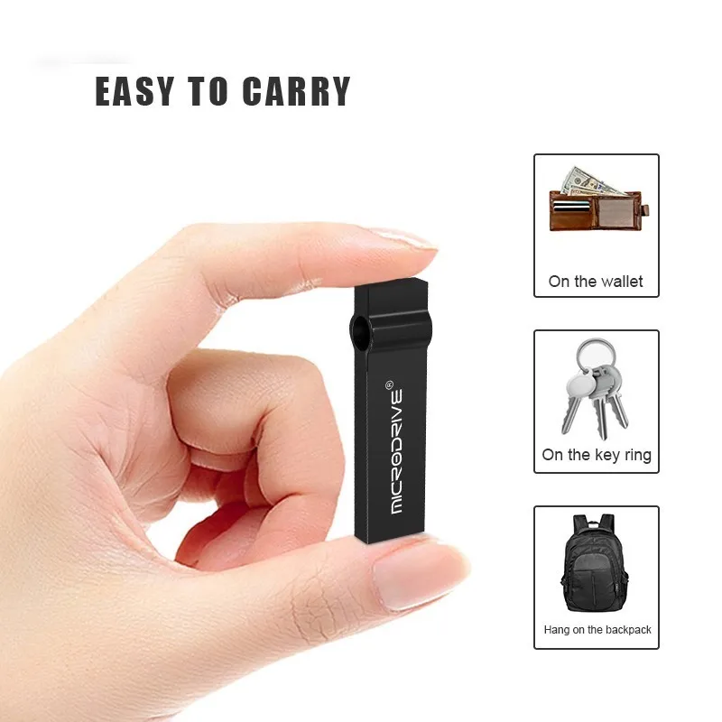 Usb флеш накопитель 4 GB/8 GB/16 GB/32 GB/64 GB 128GB Водонепроницаемый металлический брелок для