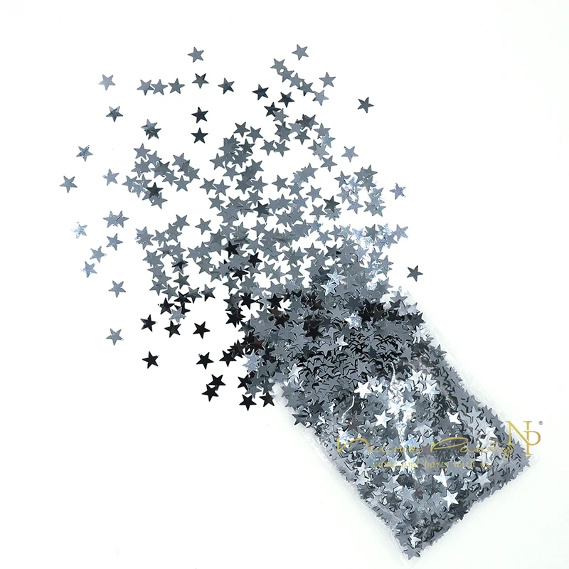 

Nicro 30g 50g/bag Star Sliver PVC Confetti for Birthday Wedding Valentine Table Scatter Decor Christmas Party Decoration #Con09