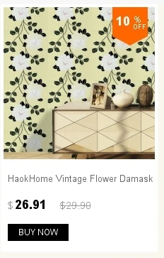 HaokHome Vintage Damask Thick Wallpaper Brown/Beige Vinyl Self Adhesive Wall Paper for Walls Bathroom Bedroom Home Decor