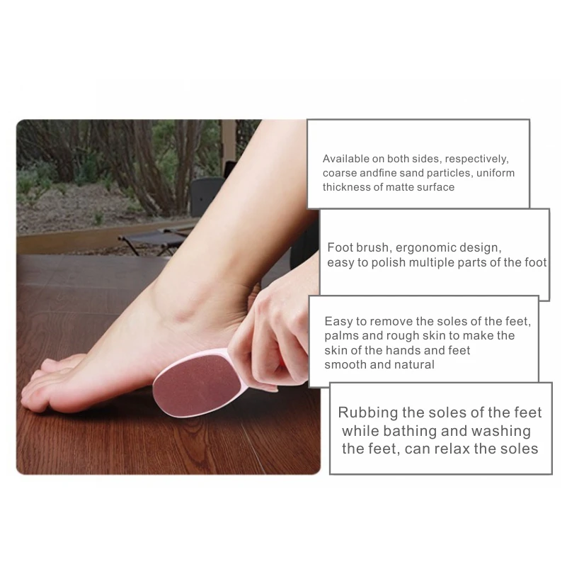 

1pc Foot File Heel Grater For The Feet Pedicure Rasp Remover Luxury Plastic Scrub Manicure Nail Tools
