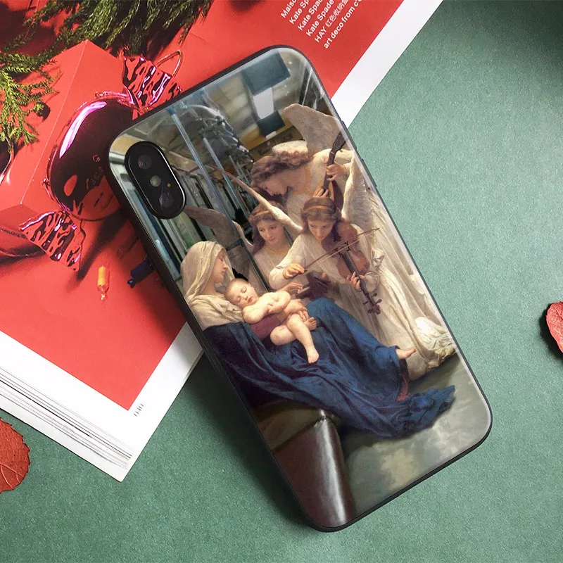

Song of the angels Painting Soft Silicone Phone Case Cover Shell For Apple IPhone XS MAX XR X 8Plus 8 7Plus 7 6s 6 Plus 6 Se 5s