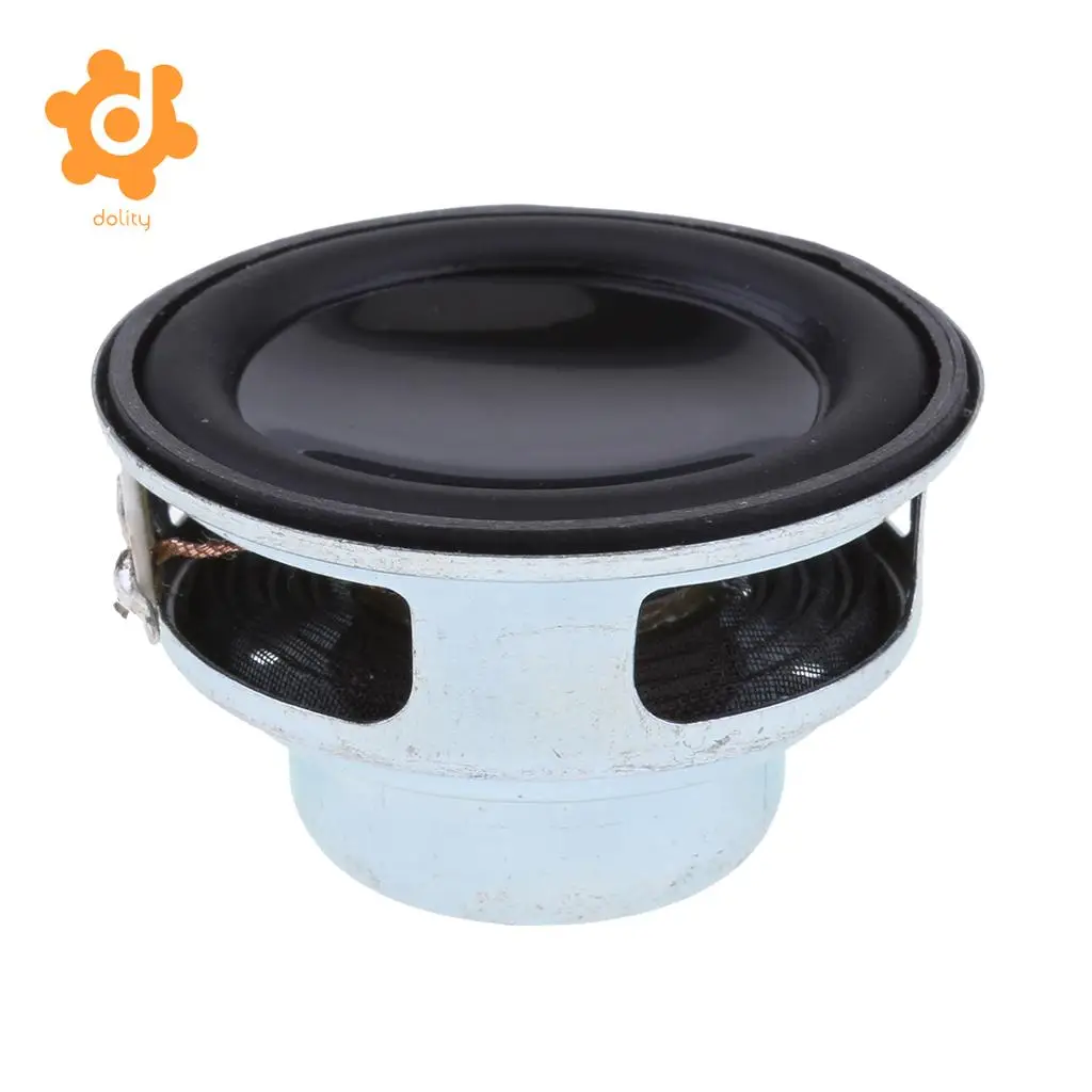 dolity 40mm 4Ohm 5W Full Range Audio Speaker PU Round Magnetic Loudspeaker 16 Coil