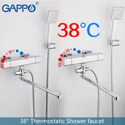GAPPO смеситель для душа латунь хромированные краны настенный термостатический кран Ванна Душ Краны ванной насадка для душа кран