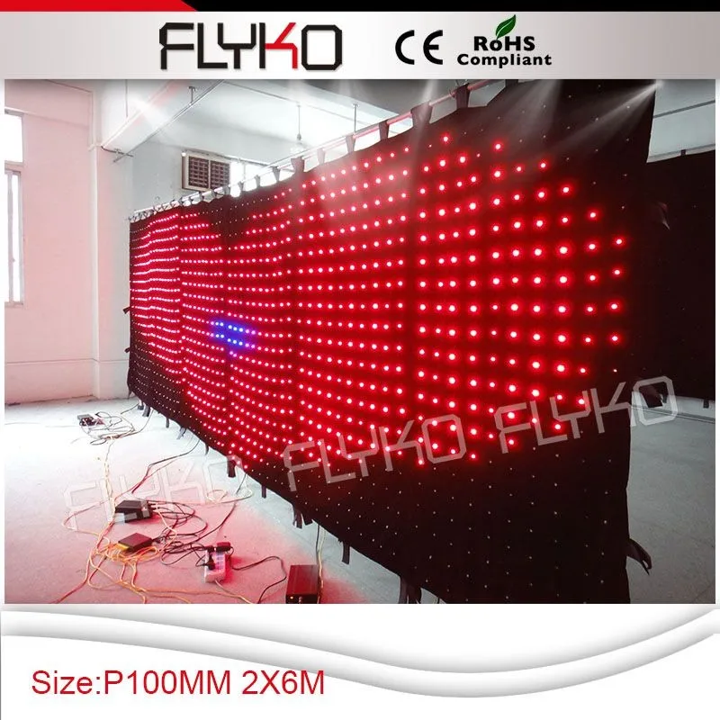 2x6m p10 led video curtain 8