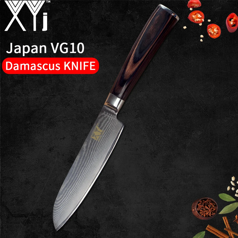 Damascus Steel Kitchen Knife XYj Fruit Utility Santoku Chopping Slicing Chef Japan VG10 Core 67 Layer Meat Cleaver Cooking Tools Damascus Steel Kitchen Knife XYj Fruit Utility Santoku Chopping Slicing Chef Japan VG10 Core 67 Layer Meat Cleaver Cooking Tools