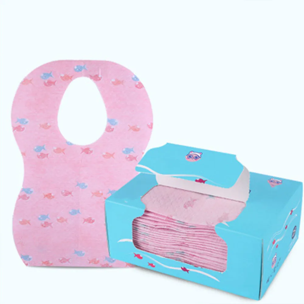 25PCS Baby Disposable Saliva Towel One Time Waterproof Infant Newborn Bib Adjustable Cloth Smart Baby Stuff for Outdoor