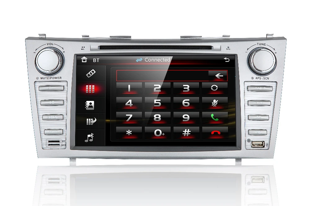 Cheap 8" Car DVD player with GPS BT/TV USB SD AUX,audio Radio stereo,Car multimedia headunit for TOYOTA CAMRY 2007 2008 2009 2010 2011 7