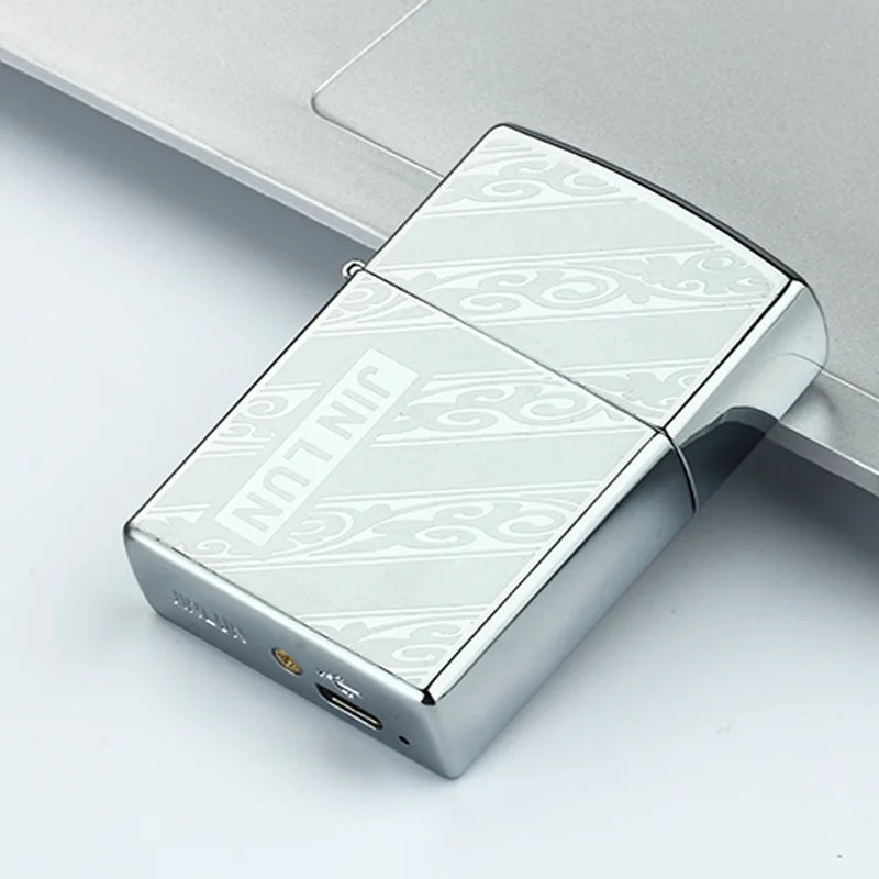Usb зарядка Tesla Coil& Arc Зажигалка USB ветрозащитная индивидуальная Электронная Зажигалка Новинка электрическая зажигалка для сигарет - Цвет: 8