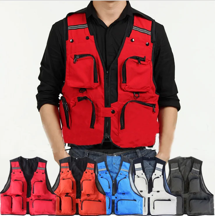 5 Colors Outdoor Hunting Fishing Vest For Men Multifunctional Quick