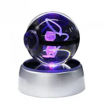

Ibrahimovic Crystal Transparent 3D night light Diameter 5cm Glass Ball Crtoon Animals Design Inside Action Figures