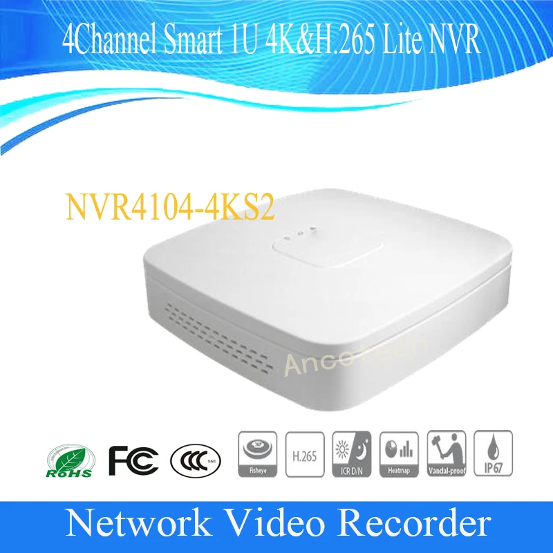 

DAHUA 4K Network Video Recorder 4/8/16 Channel Smart 1U 4K&H.265 Lite DHI-NVR4104-4KS2/DHI-NVR4108-4KS2/DHI-NVR4116-4KS2
