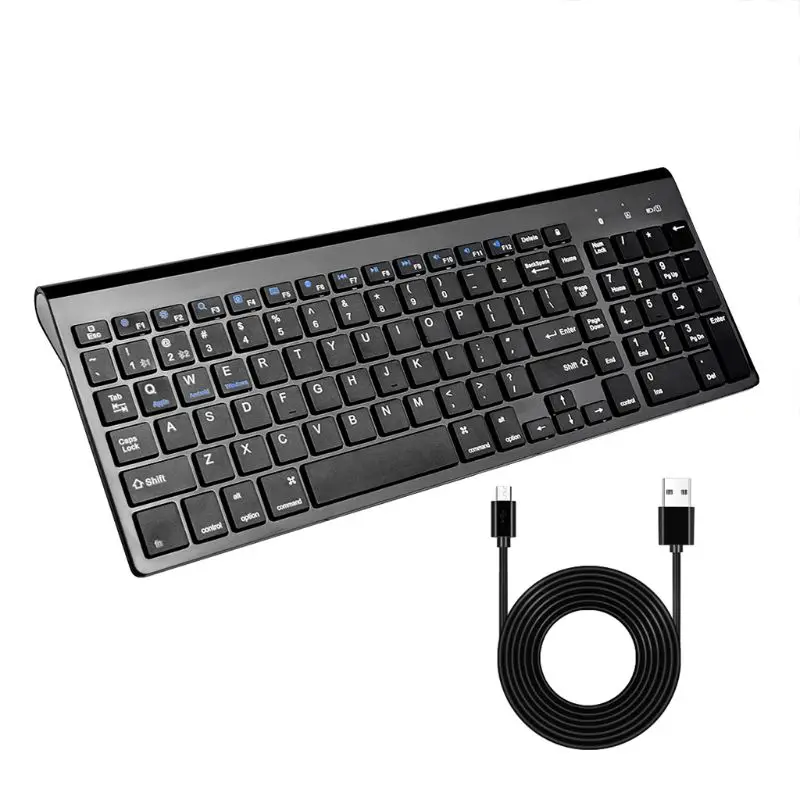 

Dual-mode Bluetooth+USB Wire Keyboard for PC Laptop iPad iPhone Cellphone Tablet