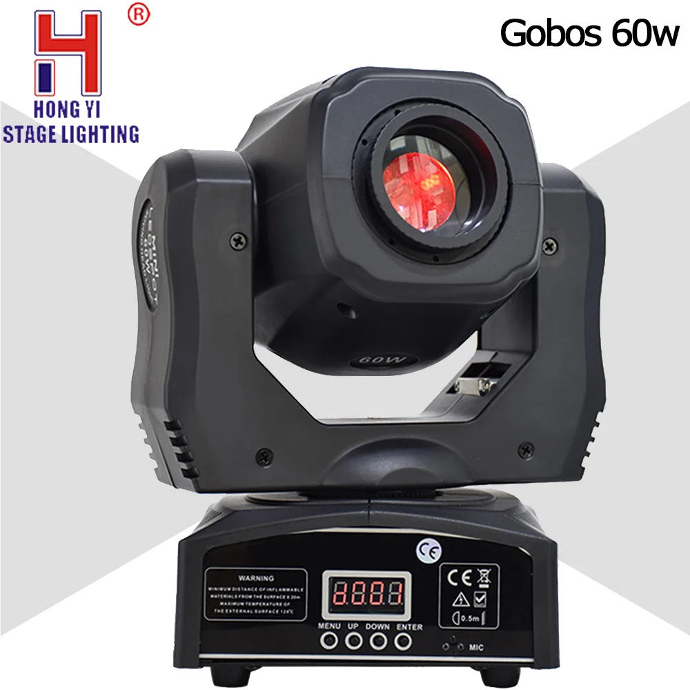 

Mini 60w moving head dmx512 controller for dj night club stage lighting moving head effect