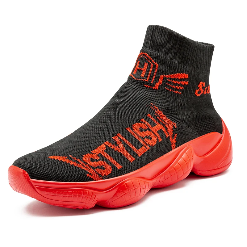 Times New Roman Socks ботинки мужские легкие высокие кроссовки дышащие слипоны мужская